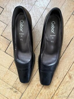 Dámské kožené černé lodičky zn. Gabor vel. 40