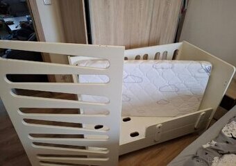 Rostoucí postýlka Melmen s matrací