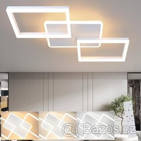 Moderní bílé stropní LED svítidlo stmívatelné