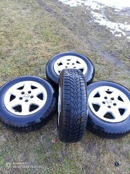 4x alu kola zimní Dunlop pneu 195/65 R15