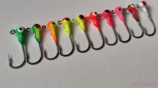 Lakované Jig hlavičky pro Ultralight přívlač set 10ks 1g 2cm