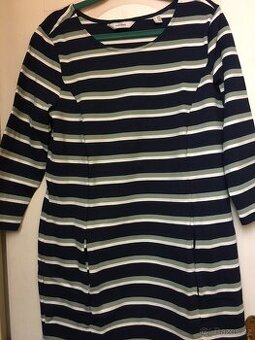 Šaty proužkované 3/4 rukáv velikost 36/38, Tchibo
