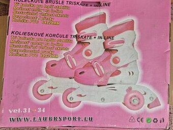 dětské brusle - set