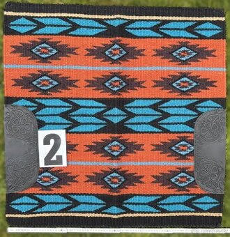 Westernová podsedlová deka z novozelandské vlny 2)