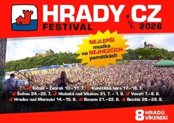 Sobotní vstupeky na Hrady CZ – Veveří (8. 8. 2026)