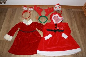 Krásné vánoční šatičky pro holčičku 2 ks vel. 86 - 12 měsíců