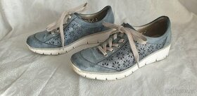 Dámské kožené boty Rieker - 1