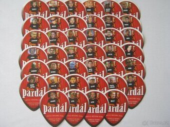 55x pivní etikety PARDÁL České Budějovice Budvar rok 2011