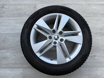 R17 ORIG.ZIMNÍ LETNÍ KOLA ŠKODA SUPERB 215/55/17