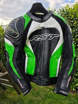 RST kožená bunda Tractech Evo, zeleno/černá vel. 52