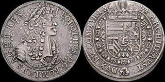 Leopold I. Tolar 1694 - Hall. RR - veľmi vzácná varianta