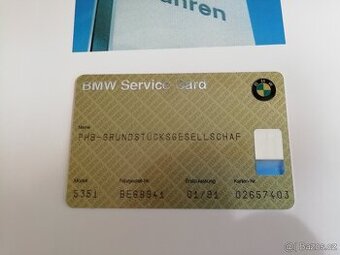 BMW E34 535i , E32 - Service Card