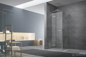 Sprchový kout 100 x 90/80 x 195-8mm skla- luxus- nový