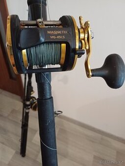 Sumcové pruty.2x Simano Force Master Catfish+ miltiplikátory