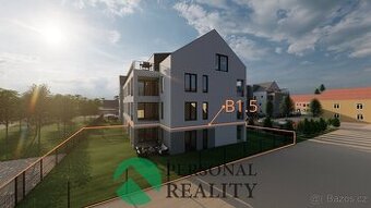 Prodej byty 3+kk, 92 m2, zahrádka 215,8 m2, terasa 12,4 m2 -