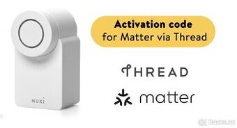 Aktivační kód Nuki pro Matter prostřednictvím Thread