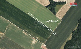 Prodej pole, 10112 m², Popovice