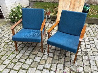 Křesla Ton modrá