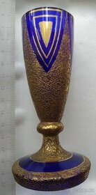 kobaltové sklo - pohár