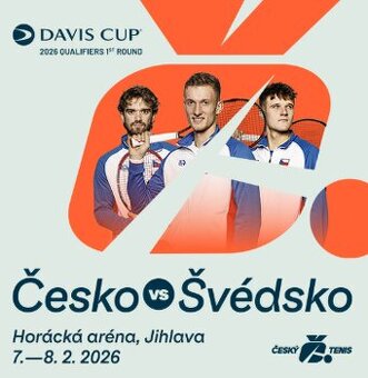 PRODÁM 2 LÍSTKY NA DAVIS CUP ČESKO VS ŠVÉDSKO