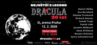 Prodám vstupenku na 12.2.2026 Dracula O2 Aréna