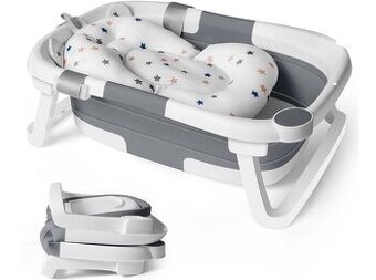 skládací dětská vana s vložkou pro novorozence