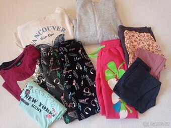 Balíček dívčího oblečení č.6, vel. 146-152