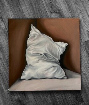 Originální ručně malovaný obraz – olej na plátně, 40x40 cm