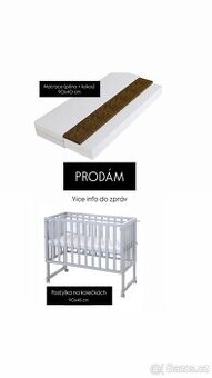 Postýlka Roba 90x45 + matrace