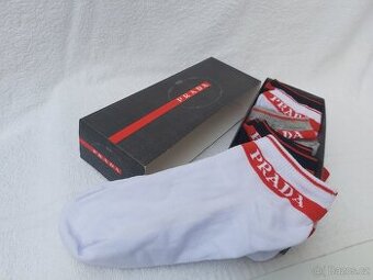 Kotníkové ponožky Prada, celkově 6 párů v balení, vel. 41 -