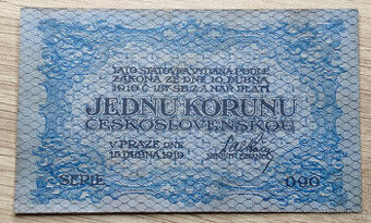 1 koruna 1919 Československo