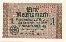 Obsazená válečná území Německem 1 Reichsmark 1939 ve sta