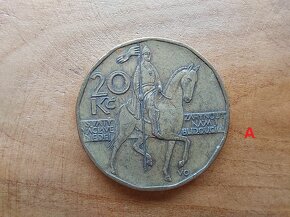 20 Kč dvacet korun dvacetikoruna 2000 svatý Václav mince
