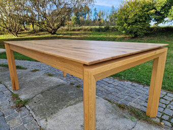Stůl DUBOVÝ masiv rozkládací jídelní 100x180 +100cm NOVÝ