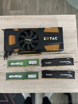 prodám ram 32 gb DDR4 a grafickou kartu 560 ti OC