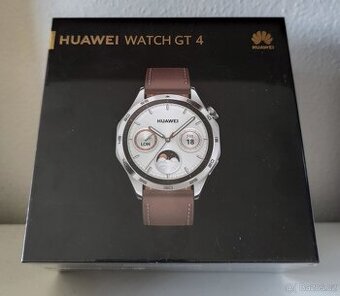 Chytré hodinky Huawei Watch GT 4 46 mm - Silver + Brown Stra