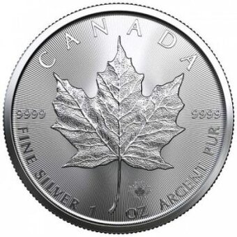 Stříbrné investiční mince Maple Leaf