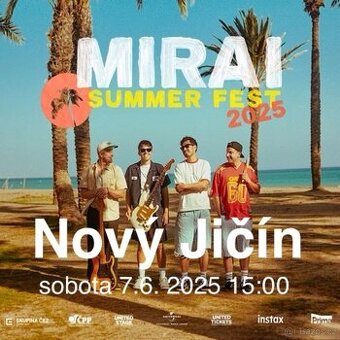Vstupenka MIRAI Nový Jičín 7.6. 15:00