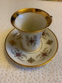 Vintage porcelánový šálek s podšálkem