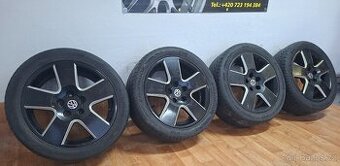 Alu kola R17 5x112 ŠKODA + letní pneu 235/45/17 Hankook