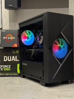 Herní PC Ryzen 2600X / 16GB / GTX1060 6GB / m2 + HDD