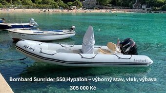 Bombard Sunrider 550 Hypalon – výborný stav, vlek, výbava