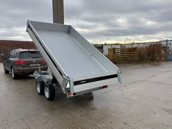 Přívěsný vozík - třístranný sklápěč, 3500kg, el. ovládání