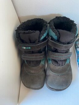 Barefoot dětské zimní boty Fare Bare -A5141212+A5241212 modr