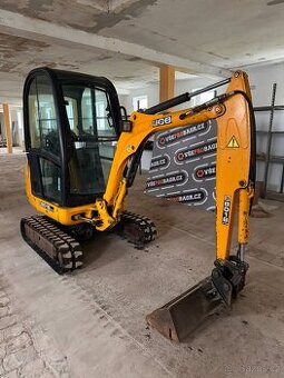 Minibagr Jcb 8018 2006 2x lzice Naklapeci svahovka