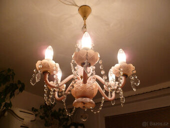 Retro lustr skleněný pro sběratele