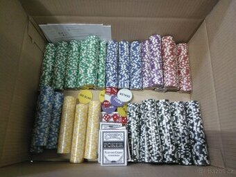 Poker Žetony OCEAN atd + žetony ULTIMATE