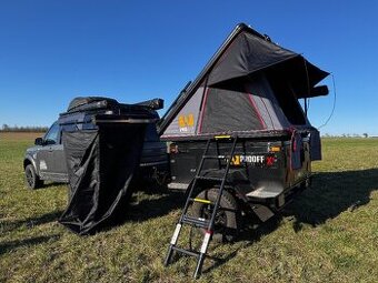 Offroad přívěs - camping vozík se střešním stanem PROOFF X1