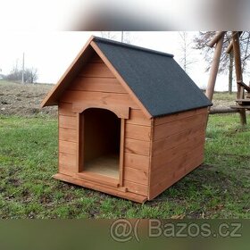 Dřevěná zateplená bouda pro psa XXL