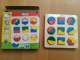 Vkládačka puzzle geometrické tvary